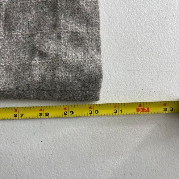 Cidra Pants Womens Size 2 (29x30) Wide Leg Mid Rise Wool Gray Striped Dressy - Picture 9 of 10